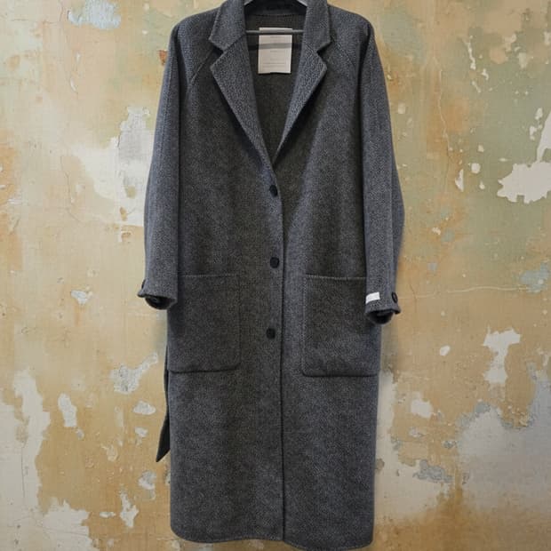 Basil 헤링본 롱코트 Free