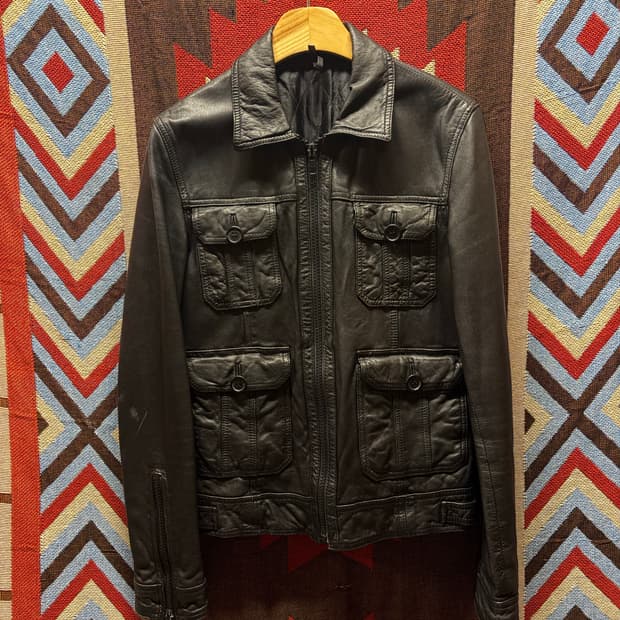 Sheep skin leather jacket 