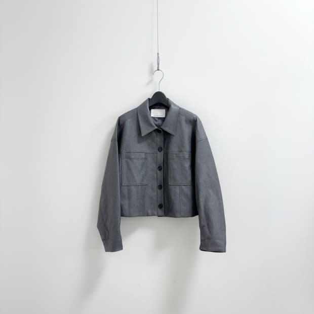 언더스탠딩 페이크레더 자켓