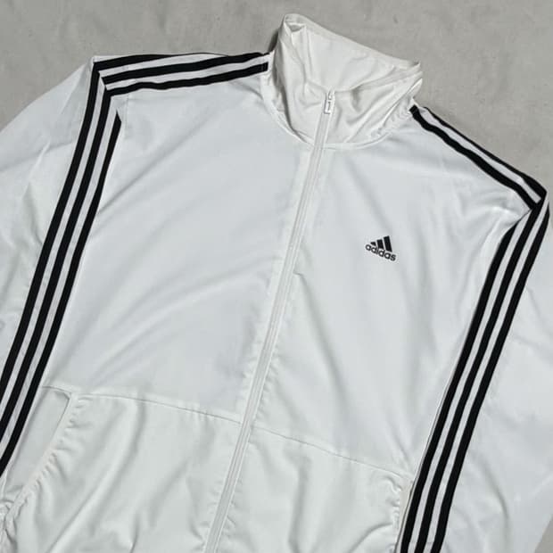 3XL 아디다스 화이트 트랙 자켓