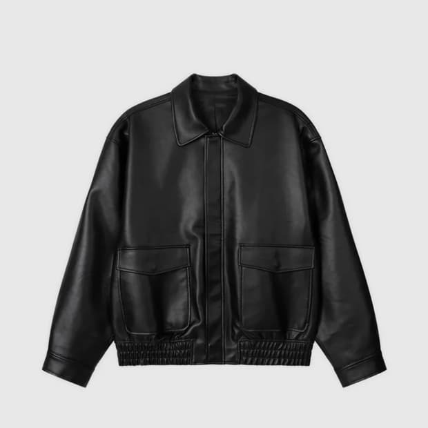 A-2 레더 블루종 자켓 [BLACK]