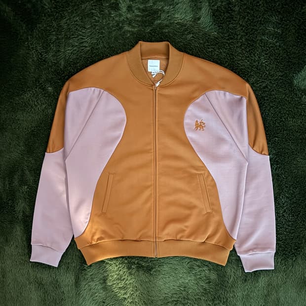 [XL] 사스콰치패브릭스 레트로 퓨처 믹스 트랙 자켓 브라운 핑크