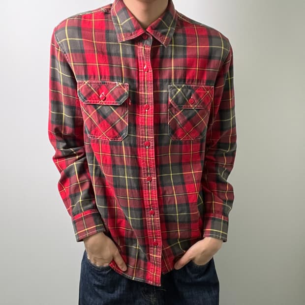 Levis 리바이스 빈티지 웨스턴 체크 셔츠 L