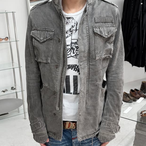 wjk 디스트레스드 m-65 필드 자켓