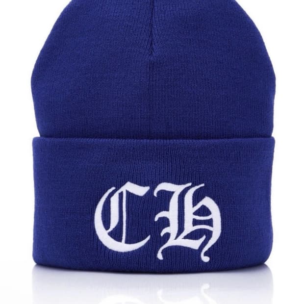 [새제품] 크롬하츠 블루 워치캡 비니