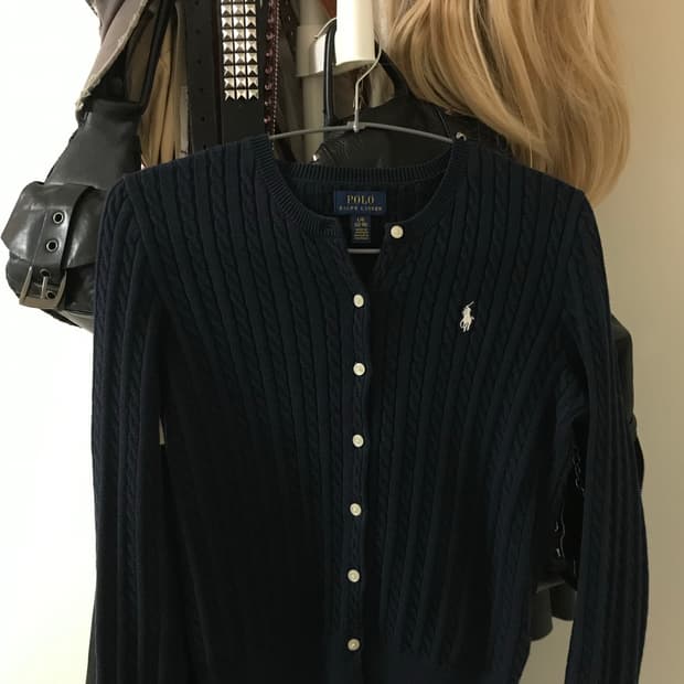 폴로랄프로렌 케이블 니트 가디건