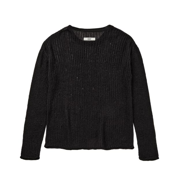 다이닛 sheer knit 니트 탑 블랙