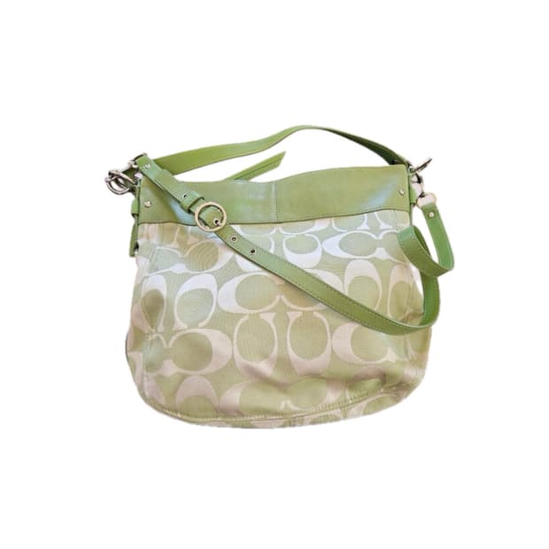 Coach 연두애플민트그린 코치 시그니처 숄더백