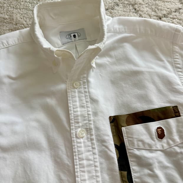 베이프 포켓카모 셔츠 M