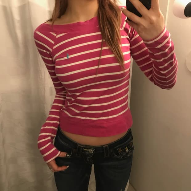 Polo 폴로랄프로렌 슬림핏 보트넥 롱슬리브