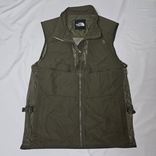 노스페이스 카고포켓 베스트 조끼자켓 올리브 고프코어 트레일 L 100