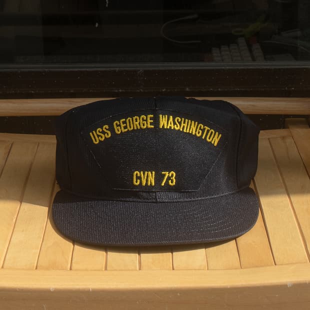 USA USS CVN73 Navy Vintage 캡
