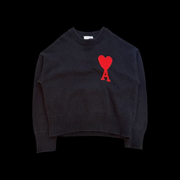 아미 드 쾨르 울 크루넥 스웨터