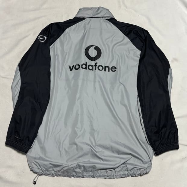 110 나이키 맨체스터 유나이티드 내장후드 그레이 배색 바람막이 