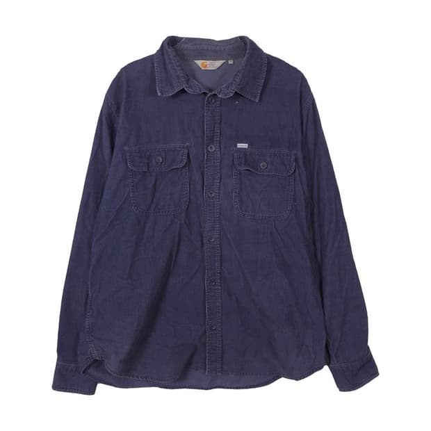칼하트 네이비 코듀로이 워크 셔츠 XL