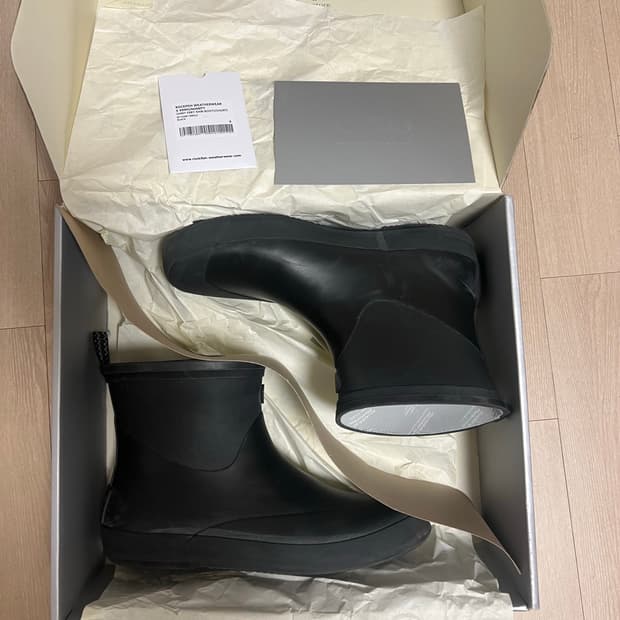 999휴머니티 락피쉬 웨어웨어 레인부츠 블랙 쇼트 270 uk8