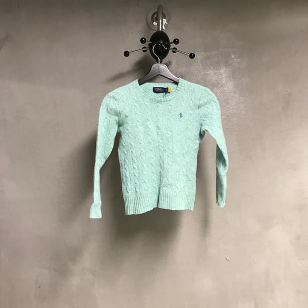 폴로 랄프로렌 QR 케이블 니트 민트 M(W)