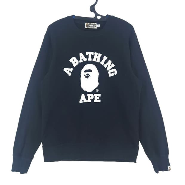 [남L]베이프 컬리지 크루넥 맨투맨[Y61-269]