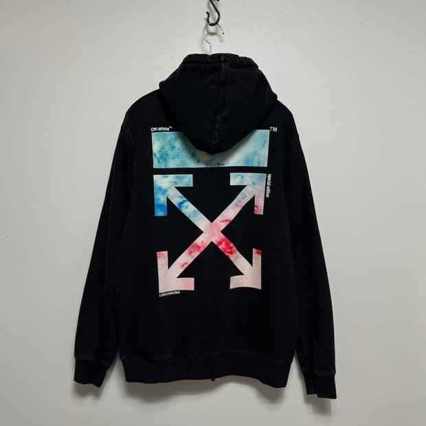 오프화이트 OFF-WHITE 후드 블랙 L