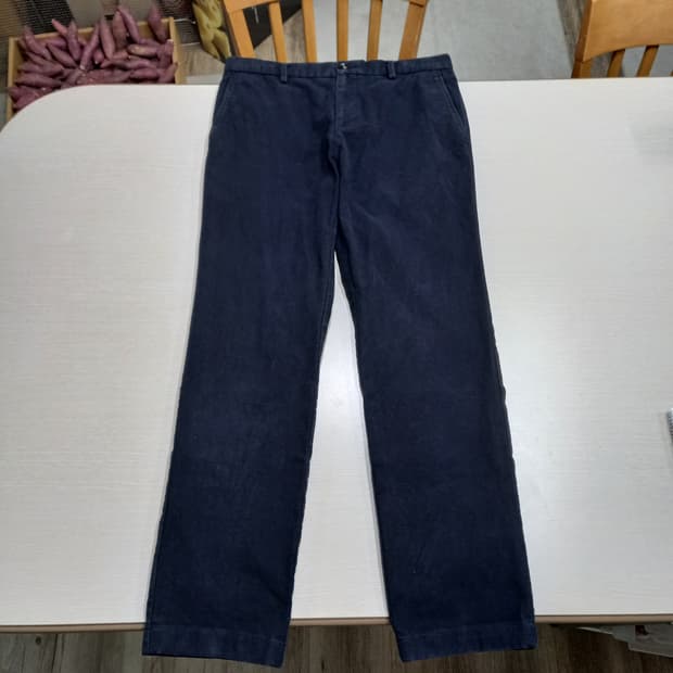 32 BEANPOLE 가을겨울용 스판 슬림일자 치노 네이비 32-350