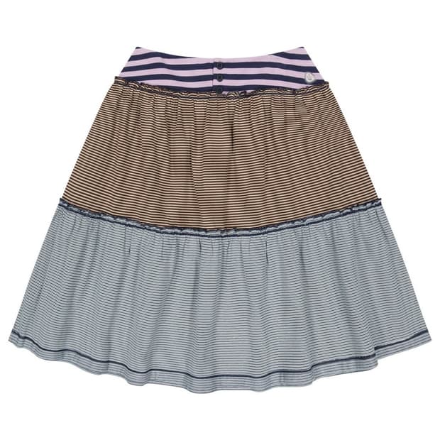 코이세이오 스트라이프 미디 스커트 퍼플