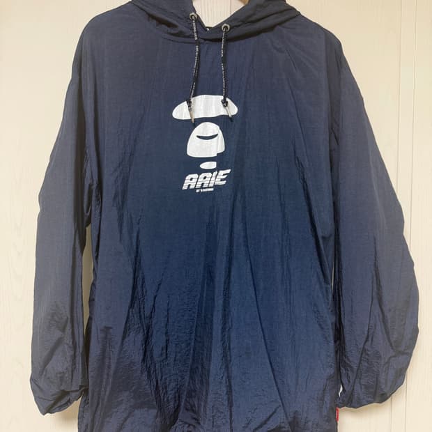 AAPE 바람막이 남색