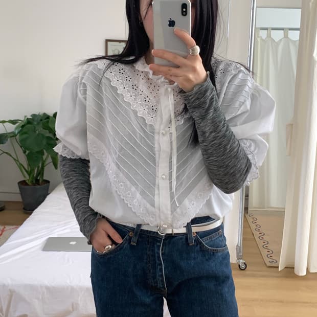 Europe vintage puffy frill BL