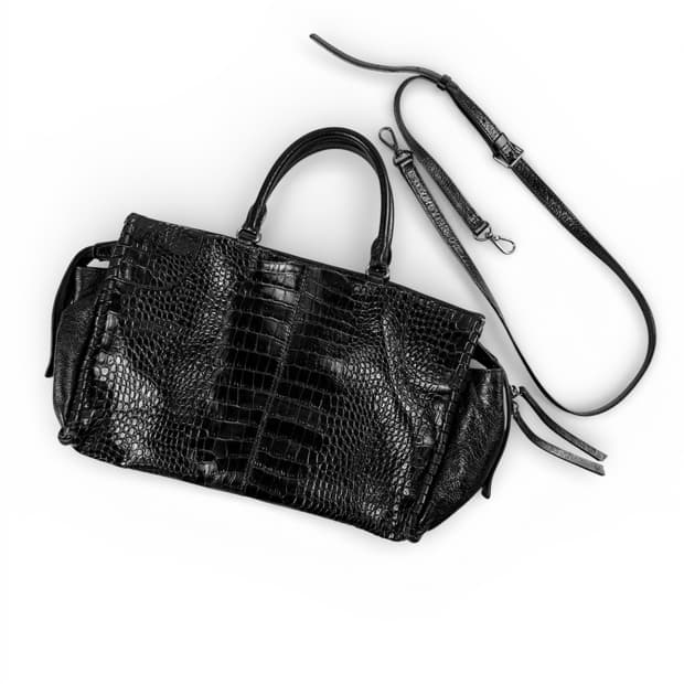 rouge&lounge 크로커 엠보 2way 레더 백