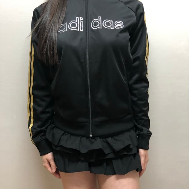 빈티지 블랙 아디다스 큐빅 져지