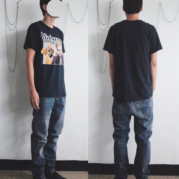 R13 새깅 워시드 진