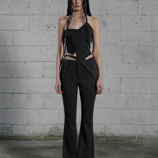 보헤미안 서울 unbalanced halter vest