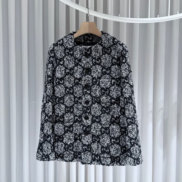 48 / 구찌 GG모노그램 트위드 자켓