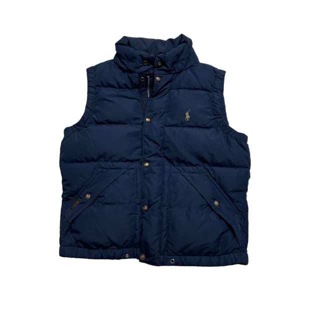 폴로 푸퍼 조끼 패딩 자켓 네이비 