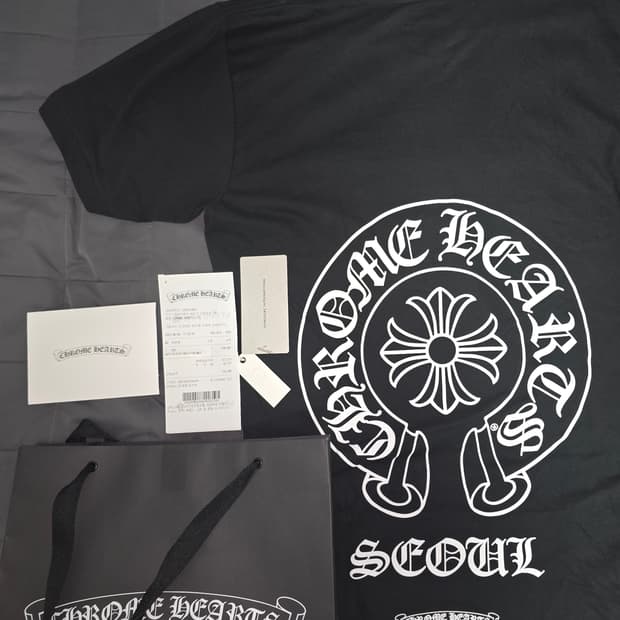 크롬하츠 서울 한정 티셔츠 M (풀구성)