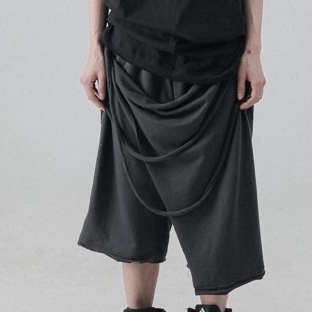 tiles rope pants (charcoal)