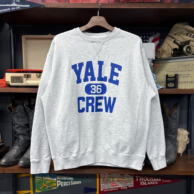 예일 크루 헤리티지 레터링 헤비웨이트 스웻셔츠 N1215
