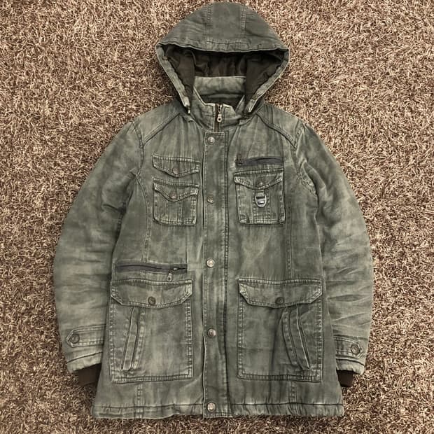 인더애틱 00s 유틸리티 쿼드포켓 야상 자켓