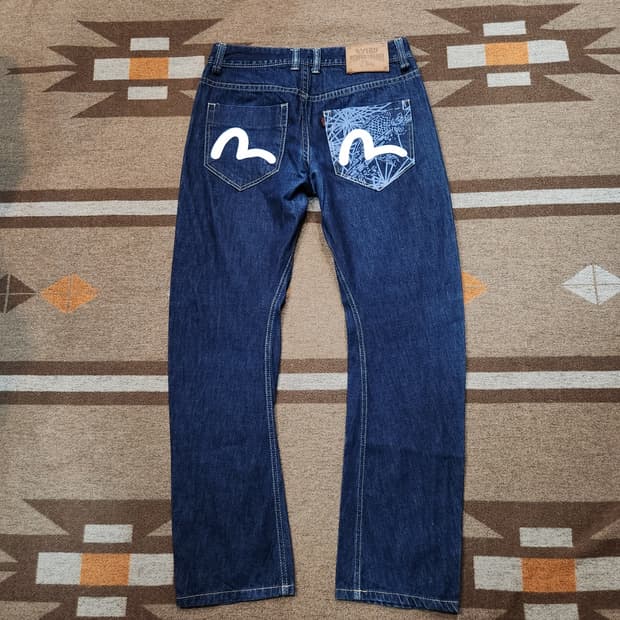 EVISU 에비수 잉어 데님 팬츠 32 엔지니어드