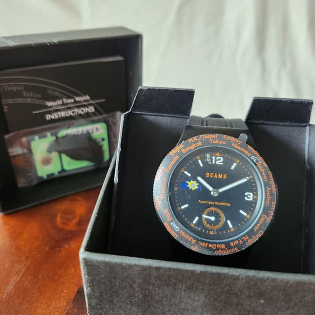 Beams X ATOP worldtimer watch
