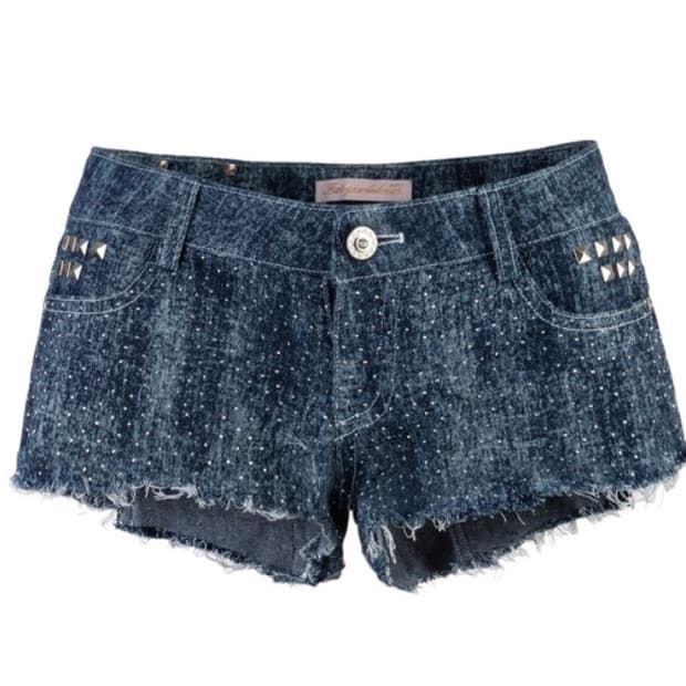 베이비메탈클럽 베메클 스터드 데님 쇼츠 0사이즈
