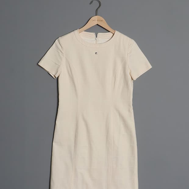 courreges Check Cotton One-Piece