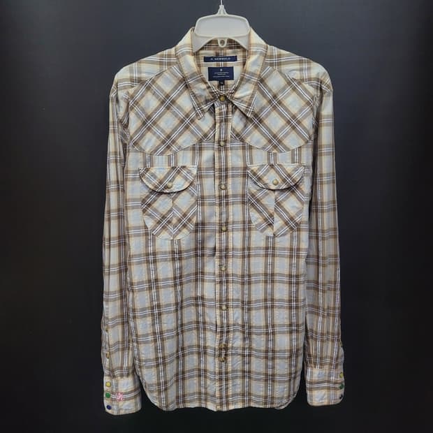 R.NEWBOLD 알뉴볼드 폴스미스 자수로고 웨스턴 체크 셔츠