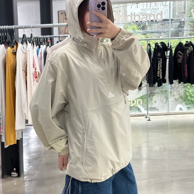 아디다스 윈드브레이커 후디 아노락