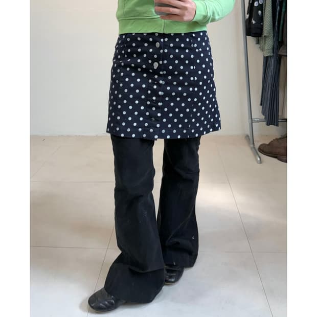 빈티지 도트 스커트