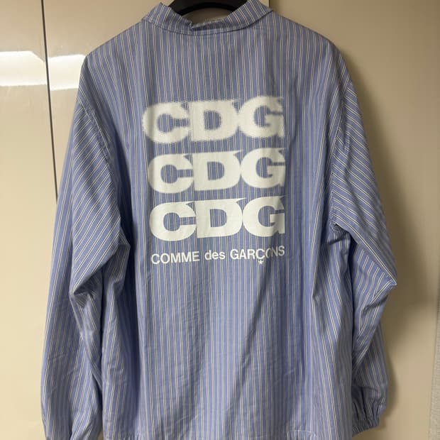 [XL] 꼼데 CDG 스트라이프 코치 자켓