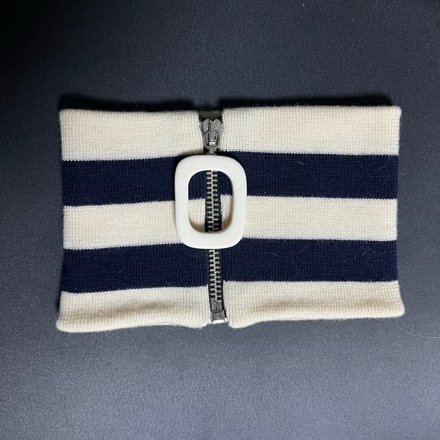 jw앤더슨 넥밴드 넥워머 스트라이프 네이비