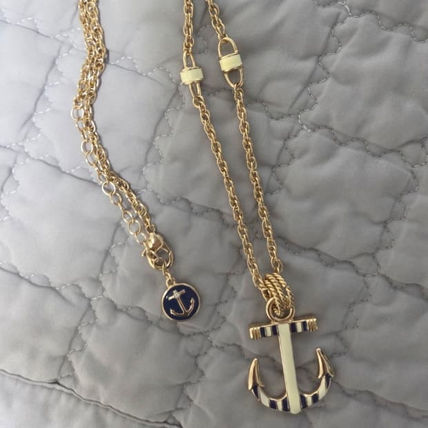 갸루 마린 골드 목걸이