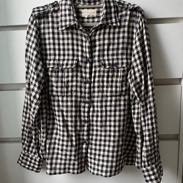 데님앤서플라이 깅엄체크 셔츠