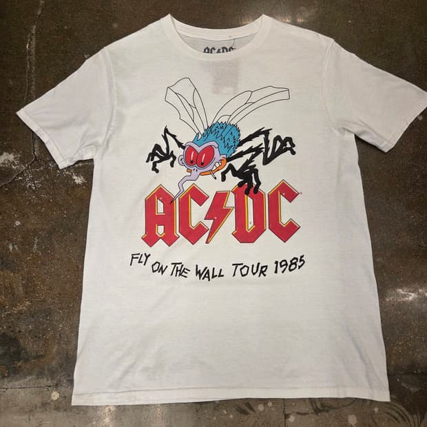 미국빈티지 ACDC 밴드티 락티셔츠 투어 1985