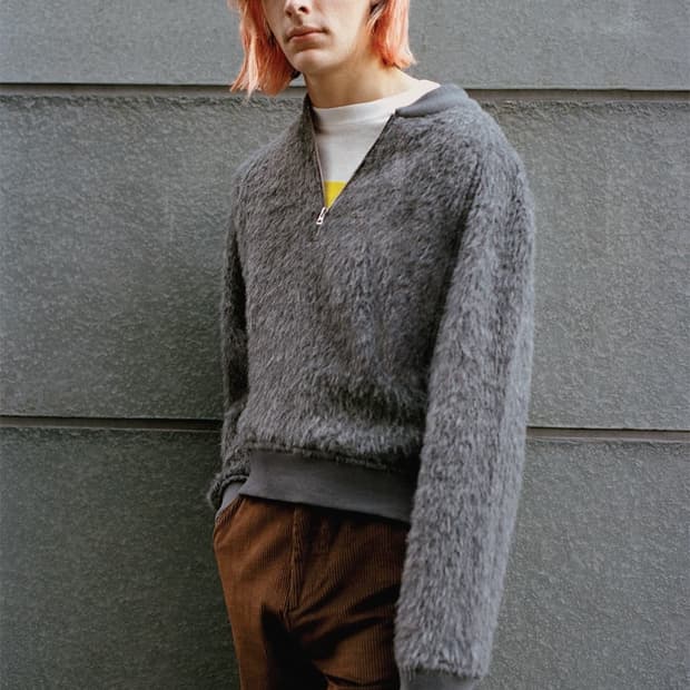 [50] 아워레가시 모헤어 하프집 바시티 자켓